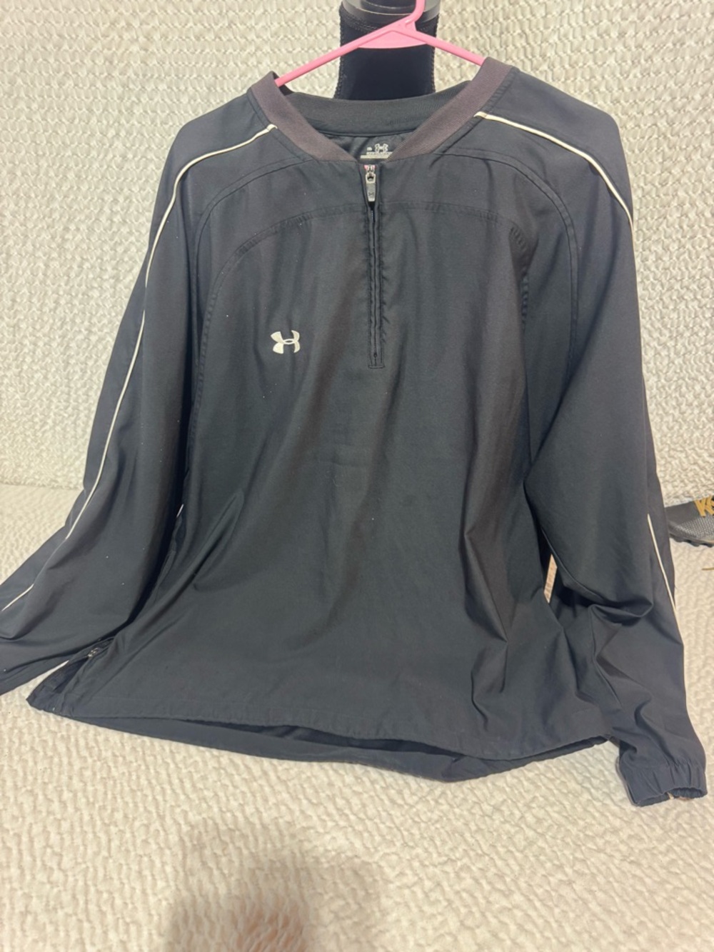 Under Armour Black Lightweight Quarter-Zip Performance Jacket